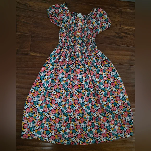 Vince Camuto Floral Girls Flutter sleeve Dress - Multicolor Sz 8 NWOT - Picture 2 of 7